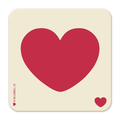 Coaster - Red Heart