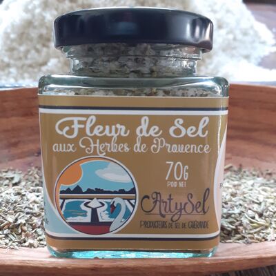 Verrine Fleur de sel from Guérande PGI and Herbes de Provence