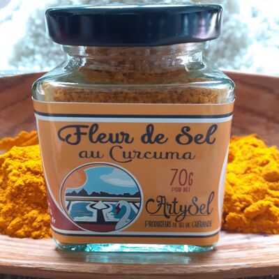 Vérrine Fleur de sel IGP et Cucuma 70 g