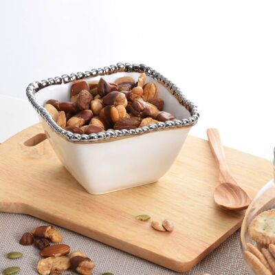 Salerno -  Bowl Snack Cuadrado (CER2251W)