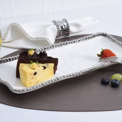 Salerno - Medium Rectangular Tray (CER2432W)