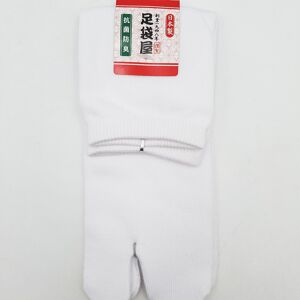 Chaussettes Japonaises Tabi en coton et Couleur Uni Blanc Made in Japan Taille Fr 34 - 40
