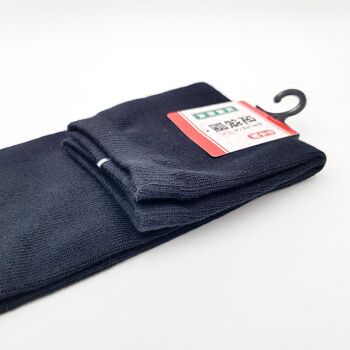Chaussettes Japonaises Tabi en coton et Couleur Uni Noir Made in Japan Taille Fr 34 - 40 2