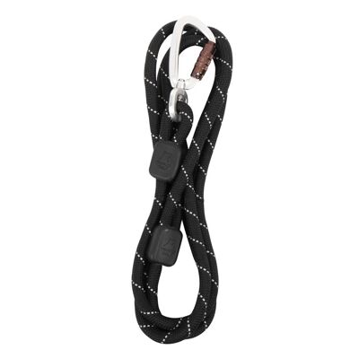 Woolly Wolf Rope Leash Raven Black