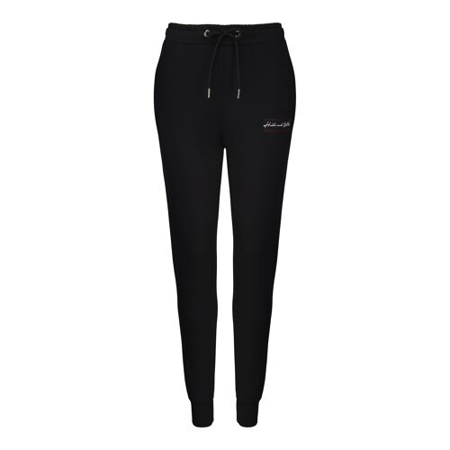 Hubb & Wills For Her Scripto Black Joggers