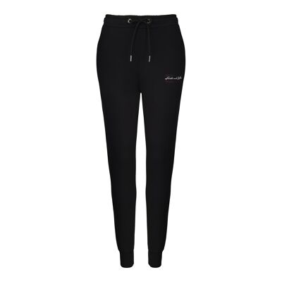 Hubb & Wills For Her Joggers negros Scripto