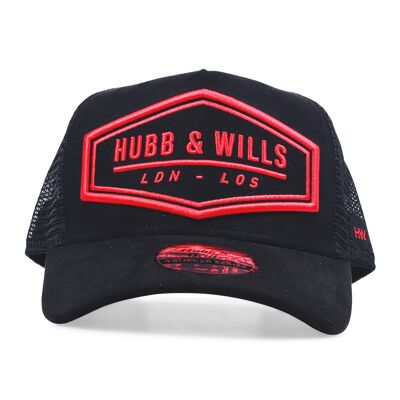 HEX LDN - LOS Patch Hat - Schwarz/Rot