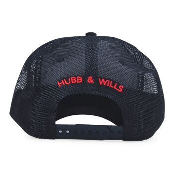 HEX LDN - Casquette LOS Patch - Noir/Rouge 3