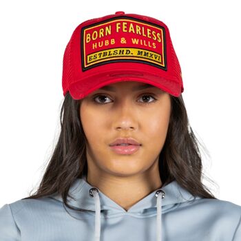 Casquette de camionneur à écusson Born Fearless 5