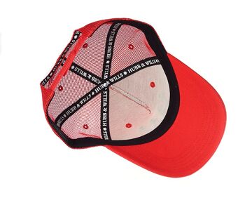 Casquette trucker rouge Hubb and Wills 4