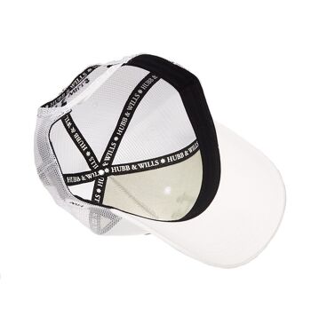 Casquette trucker blanche Hubb and Wills 4