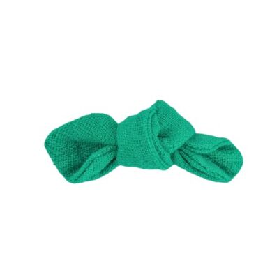 Emerald Linen Knot Hair Clip (Pack of 6)