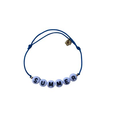 Pulsera SUMMER hilo Azul (Set de 6)