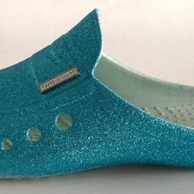 Mules CHANCE ® Glitters blue