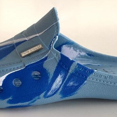 CHANCE ® Blaue Batik-Mules