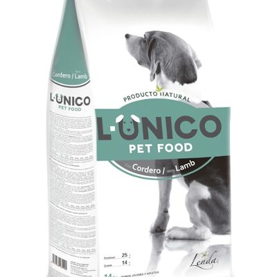 Dry Dog Food L-UNICO Lamb 14kg