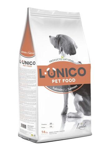 Croquettes pour chiens L-UNICO Saumon 14kg