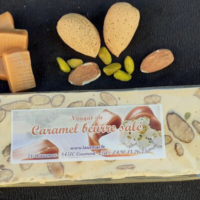 200 g bar of soft white Provence nougat with salted butter caramel