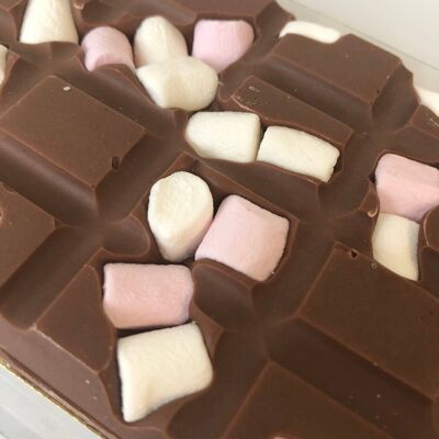 Belgian Milk Chocolate Bar loaded with Mini Marshmallows