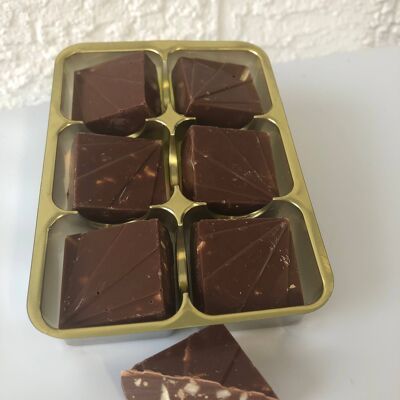 Belgian Milk chocolate squares with hazelnuts
