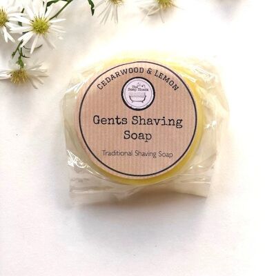 Herren-Rasierseife aus Zedernholz und Zitrone – The Soap Shack