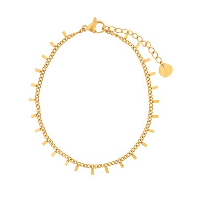 Bracelet tiny bars - adult - gold