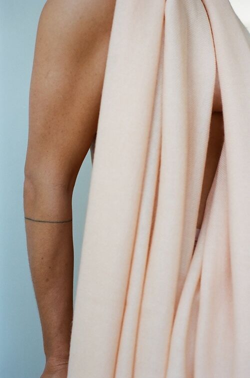 Peach Softest Cashmere Scarf