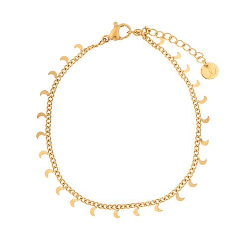 Bracelet tiny moons - adult - gold