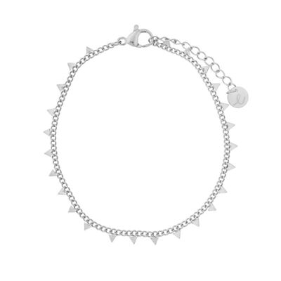 BRACCIALE TRIANGOLI PICCOLO - ADULTO - ARGENTO