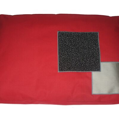 Relax "square" zip dehoussable rouge xl110