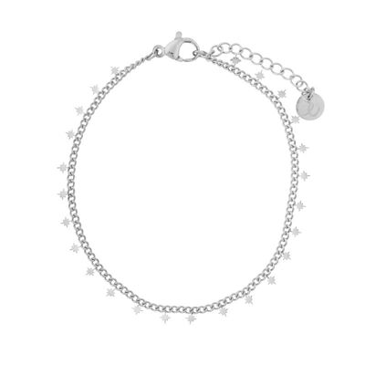 Bracelet tiny northstars - adult - silver