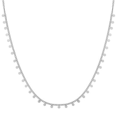 Necklace tiny circles - adult - silver