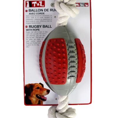 Rugby ball corde a lancer - 3 couleurs