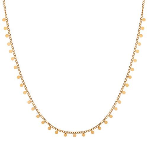 Necklace tiny circles - adult - gold