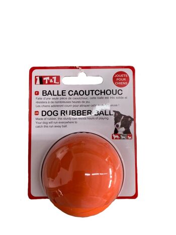 Balle rebondissante caoutchouc d6 cm