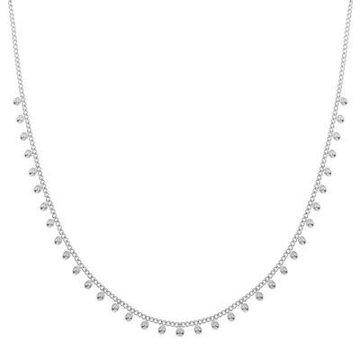 KETTING KLEINE STIPJES - VOLWASSEN - ARGENT