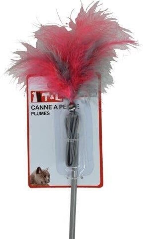 Canne a peche plumes 40 cm