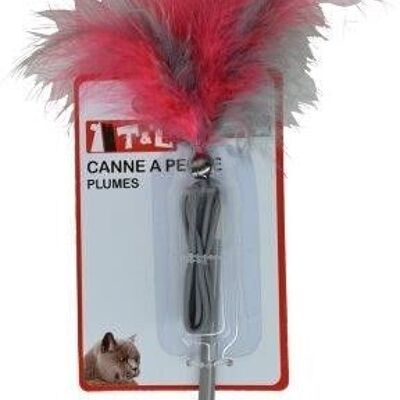 Canne a peche plumes 40 cm