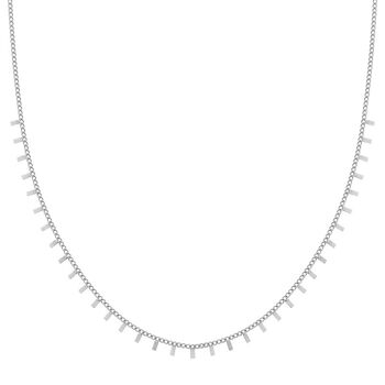 COLLIER TINY BARRES - ADULTE - ARGENT