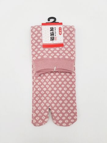 Chaussettes Japonaises Tabi en Coton et Motif Shibori Made in Japan Taille Fr 34 - 40 3