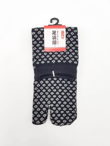 Chaussettes Japonaises Tabi en Coton et Motif Shibori Made in Japan Taille Fr 34 - 40 7