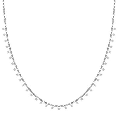 Necklace tiny stars - adult - silver