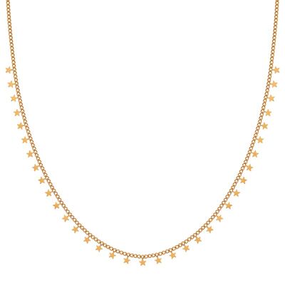 Necklace tiny stars - adult - gold