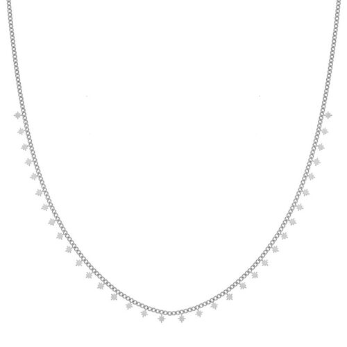 Necklace tiny northstars - adult - silver