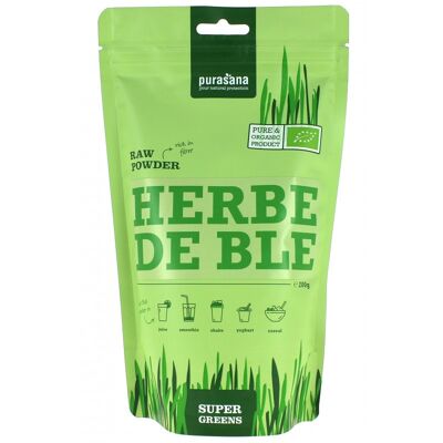 Poudre d'herbe de blé