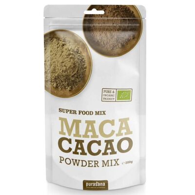 Mischung aus Maca, Kakaopulver