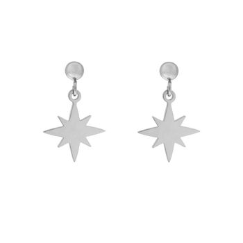 CLOUS D'OREILLES CHARM NORTHSTAR - ARGENT