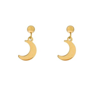 CLOUS D'OREILLES CHARM LUNE - OR