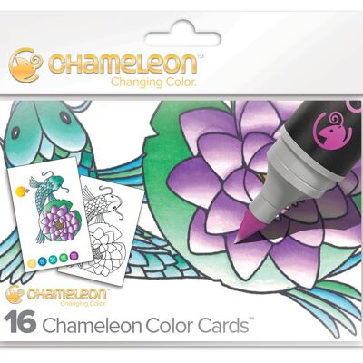CHAMELEON PENS COLORING CARDS - NATURE THEME