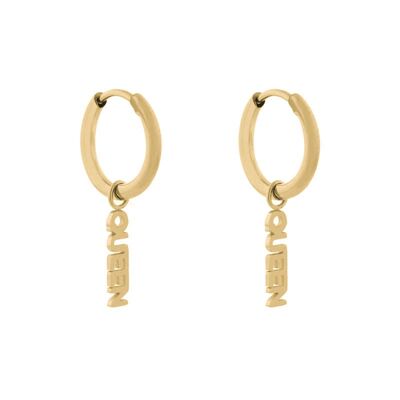 PENDIENTES MINIMALISTA REINA - ORO